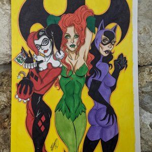 Gotham City Sirens Commission sketch